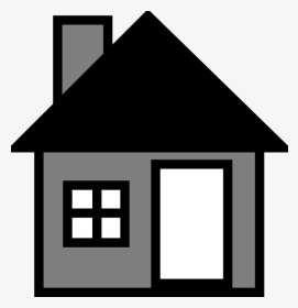 Grey House The Svg Clip Arts - House Made Of Shapes, HD Png Download, Transparent PNG
