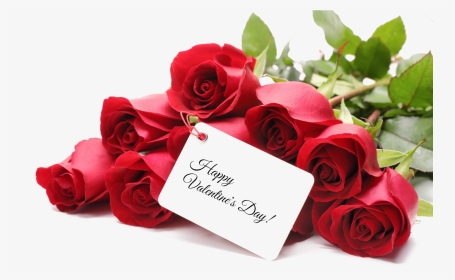 Valentines Day Png Image - Happy Valentine Day With Rose, Transparent Png, Transparent PNG