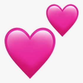 Iphone Heart Emoji Png - Pink Love Heart Emoji, Transparent Png, Transparent PNG