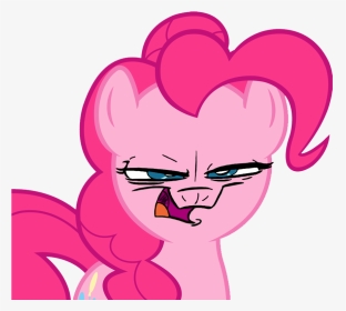 Evil Face Meme Png - Mlp Pinkie Pie Scared, Transparent Png, Transparent PNG