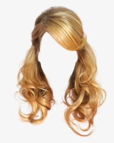 #wig #hair #blonde - Girls Hair Png Hd, Transparent Png, Transparent PNG