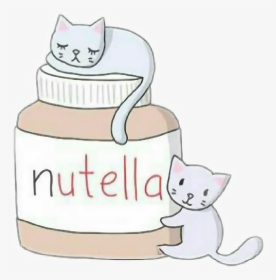 #nutella #cats #kawaii #kittens #ня #котята #кошки - Cartoon, HD Png Download, Transparent PNG