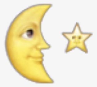 #emoji #emojisticker #moon #halfmoon #star #overlay - Pet An Animal, HD Png Download, Transparent PNG