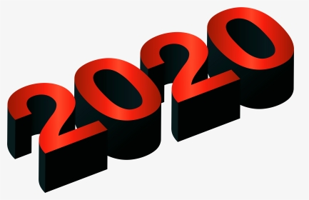 2020 Red Black Png Clip Art Image, Transparent Png, Transparent PNG