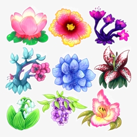 Plant Frames Illustrations Hd - Drawings Of Flowers Aesthetic, HD Png Download, Transparent PNG
