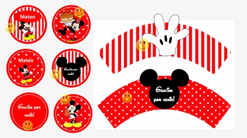 Kit Imprimible Candy Bar Mickey Mouse Rojo Cumpleaños - Hd Poster Png Effect, Transparent Png, Transparent PNG