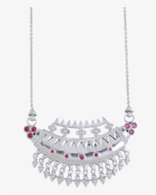 Les Muses Bm Prerna Jewellery Adra Silver Ruby 2-min, HD Png Download, Transparent PNG