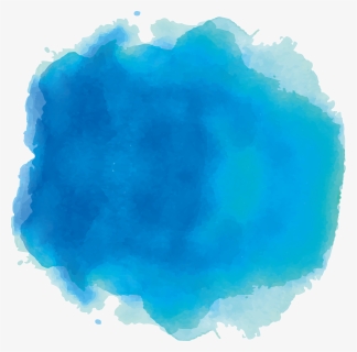#watercolor #splash #blue #beautiful #cute #kawaii - Blue Color Painting Png, Transparent Png, Transparent PNG