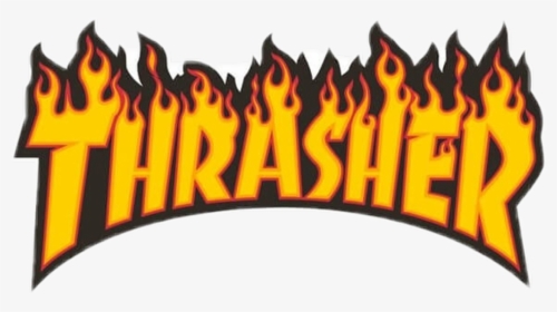 #thrasher #flames #fire #trend #cute - High Resolution Thrasher Logo, HD Png Download, Transparent PNG