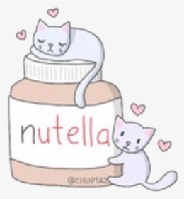 #nutella #cat #love #photographie #tumblr #tumblrarts - Лд Лёгкие Рисунки Для Срисовки, HD Png Download, Transparent PNG