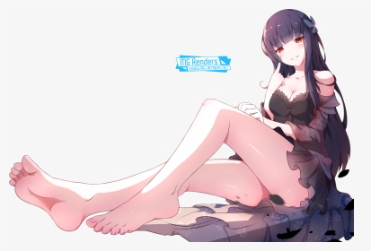 Bare Foot Anime Feet, HD Png Download, Transparent PNG