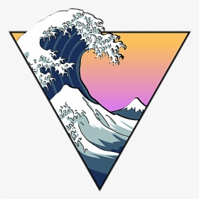 #wave #aesthetic #arthoeaesthetic #arthoe #vaporwave - Aesthetic Wave Sticker, HD Png Download, Transparent PNG