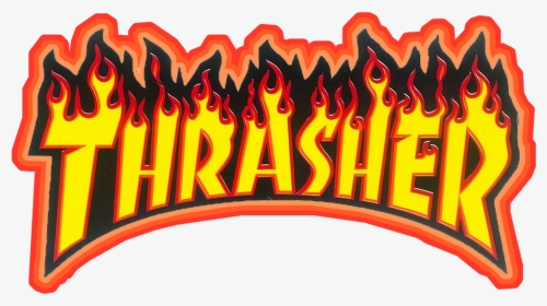 #thrasher #orange #logo #brand #tumblr #degrade #munloit - Thrasher Magazine, HD Png Download, Transparent PNG