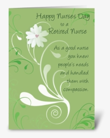 Nurses Day, Retired Nurse Thank You Greeting Card - Hospice Cards, HD Png Download, Transparent PNG