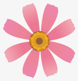 水彩 コスモス 花 ピンク色 上向き イラスト 無料 無料イラストの