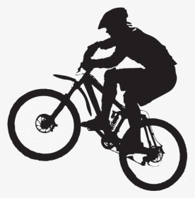 Mountain Bike Clip Art Silhouette, HD Png Download, Transparent PNG