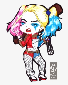 Cliparts For Free Download Harley Quinn Clipart Joker - Harley Quinn Drawings Cute, HD Png Download, Transparent PNG