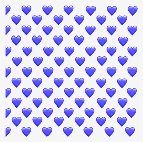 #blue #purple #hearts #heart #emoji #emojis #heartemoji - Emoji Background Black Heart, HD Png Download, Transparent PNG