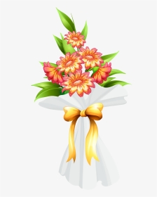Flower Bunch Clipart Picture Free Library Bouquet With - Flower Fancy Png, Transparent Png, Transparent PNG
