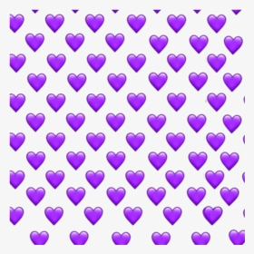 #purple #purpleheart #purplehearts #emoji #purpleemoji - Purple Hearts Emoji Background, HD Png Download, Transparent PNG