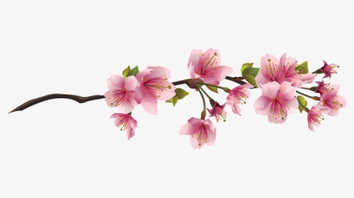 cherryblossom #aesthetic #tumblr #vaporwave - Sakura Flower Transparent  Background, HD Png Download , Transparent Png Image - PNGitem