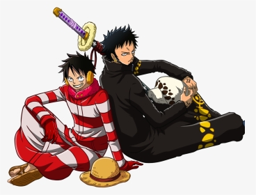 Luffy Zoro Law One Piece, HD Png Download, Transparent PNG