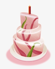 Transparent Cake Batter Clipart - Happy Birthday Cake For Logo, HD Png Download, Transparent PNG