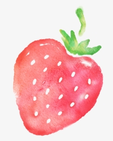 #morango #aquarela #strawberry - Watercolor Strawberry Vector, HD Png Download, Transparent PNG