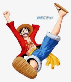 Luffy Jumping Render By Miahatake13 Luffy Jumping Render - One Piece Luffy Jumping, HD Png Download, Transparent PNG