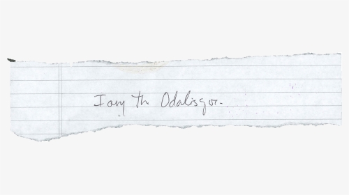 Handwriting I Am The Odalisque - Handwriting, HD Png Download, Transparent PNG