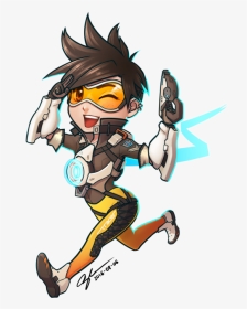 Tracer Overwatch Chibi, HD Png Download, Transparent PNG