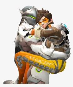 Moira Transparent Tracer - Love Tracer And Genji, HD Png Download, Transparent PNG