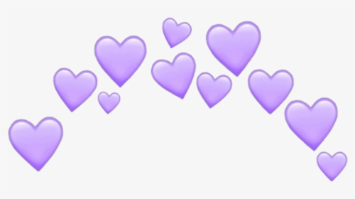#purple #spiral #aesthetic #crown #taç #grid #wings - Light Purple Heart Emoji, HD Png Download, Transparent PNG
