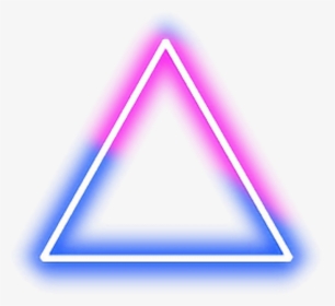 #neon #triangle #light #pink #blue - Neon Triangle Png, Transparent Png, Transparent PNG