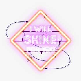 #shine #light #neon #word #text #freetoedit #귀여운 #可愛い - Triangle, HD Png Download, Transparent PNG