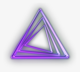 #circle #neoncircle #circleneon #triangle #neontriangle - Triangle, HD Png Download, Transparent PNG