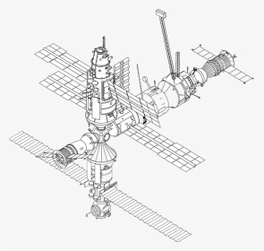 Space Station, Iss, International Space Station, Nasa - Draw A Space Station, HD Png Download, Transparent PNG