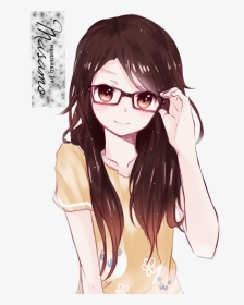 Thumb Image - Render Anime Girl Glasses, HD Png Download, Transparent PNG