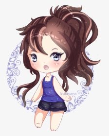 Sketchy Drawing Anime Girl Ponytail Hair - Cartoon, HD Png Download, Transparent PNG