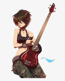 Rock And Roll Anime Girl, HD Png Download, Transparent PNG