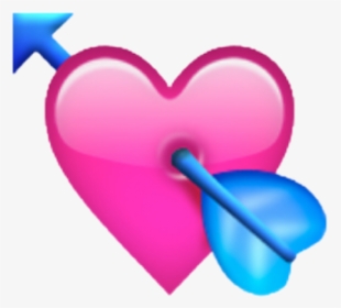 #freetoedit #heart #heartemoji #pinkheart - Bow And Arrow Heart Emoji, HD Png Download, Transparent PNG