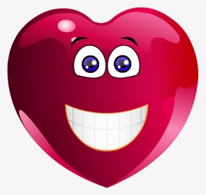 Emoji Heart Clipart - Transparent Happy Heart Clipart, HD Png Download, Transparent PNG