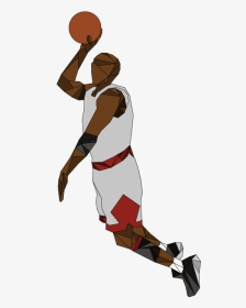 Jordan Transparent Dunk - Basketball Poster Michael Jordan, HD Png Download, Transparent PNG