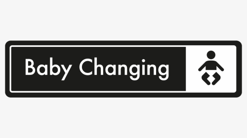 Baby Changing Door Sign - Mind Your Step Black And White, HD Png Download, Transparent PNG