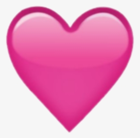 #appleemoji #apple #emoji #pink #heart #pinkheart #pinkheartemoji - Plain Pink Heart Emoji, HD Png Download, Transparent PNG
