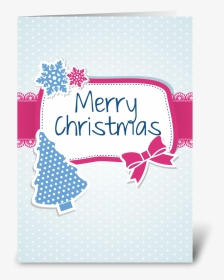 Blue Christmas Card Greeting Card - Greeting Card, HD Png Download, Transparent PNG