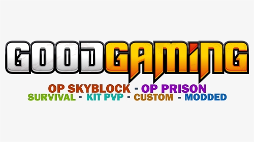 Good Gaming Minecraft Network - Minecraft Good Gaming Server Logo, HD Png Download, Transparent PNG