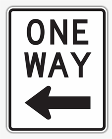 One Way Traffic Sign - Sign, HD Png Download, Transparent PNG