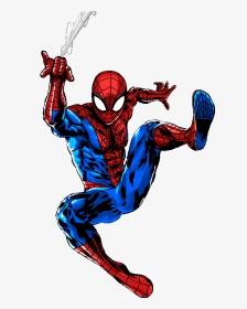 Spiderman Clipart Spiderman Shooting Web - Spiderman Web Shooter Png, Transparent Png, Transparent PNG