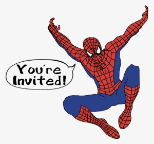 Free Spiderman Clipart Clipart - Spiderman You Re Invited, HD Png Download, Transparent PNG